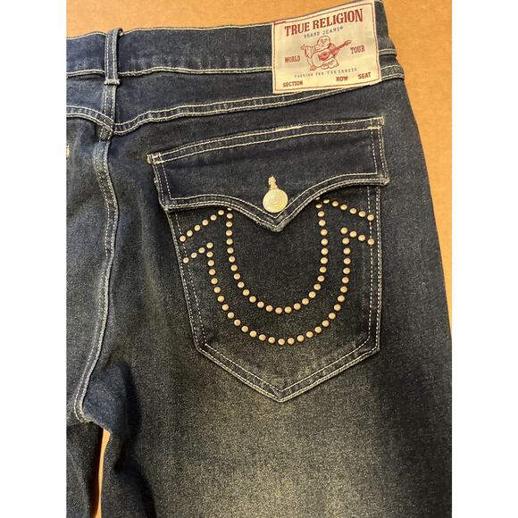 NWT TRUE RELIGION $159 Men's 36 GENO Flap Stud Relaxed Slim Jeans - Picture 5 of 11